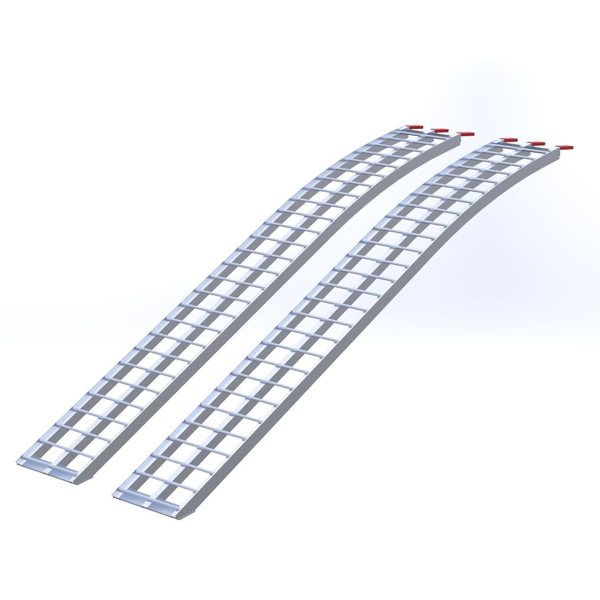 Five Star Manufacturing, Aluminum Arch Ramp Pair 7ft.11in.x12in.1500 lb, Capacity 1500 lb, Model# 812